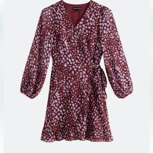 MONTGOMERY POST
Blaire Surplice Neck Tulip Hem Wrap Dress. NWT.  Size XL.